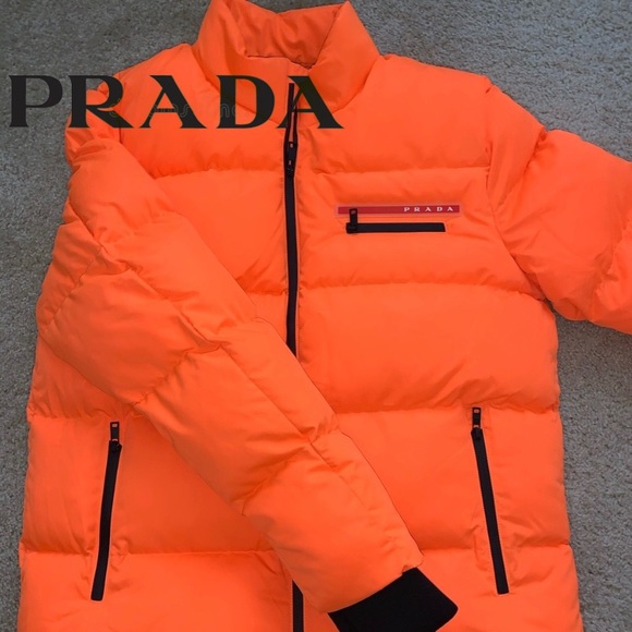 orange prada jacket